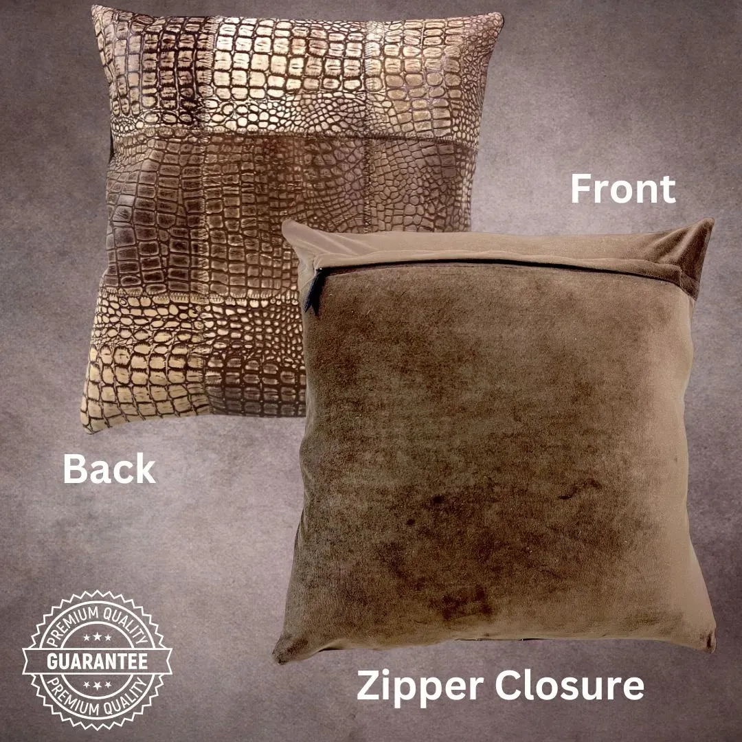 Brown Cowhide Pillow Cover---PL138