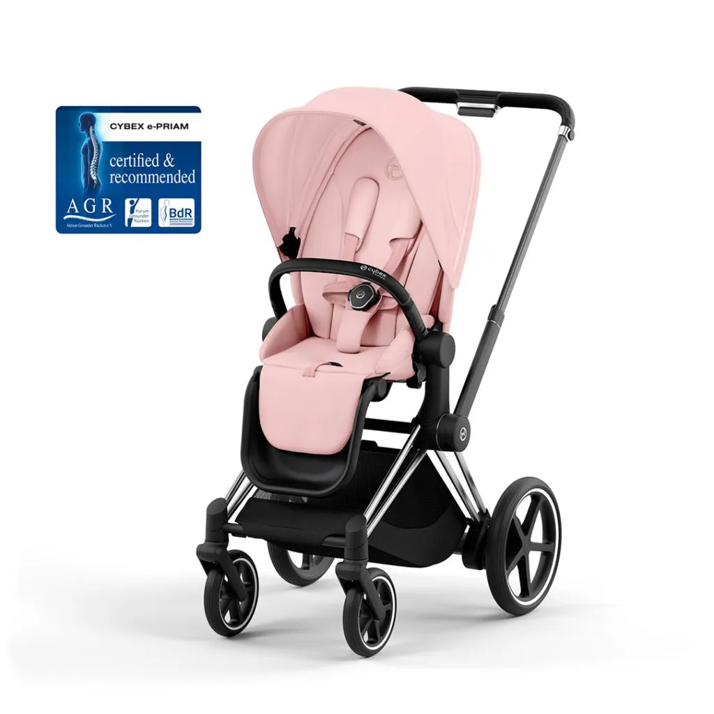 CYBEX e-Priam Pushchair - Peach Pink