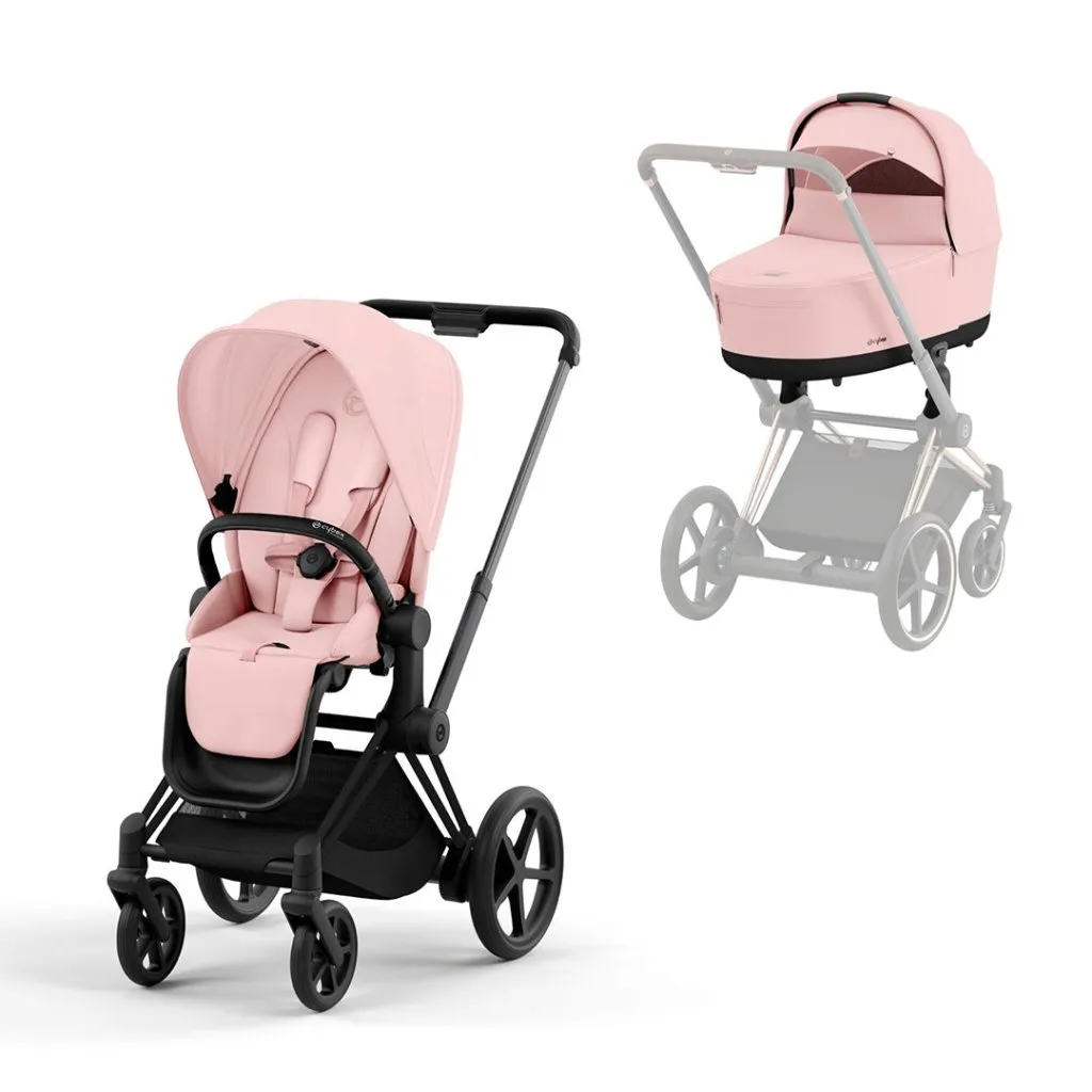 CYBEX e-Priam Pushchair - Peach Pink