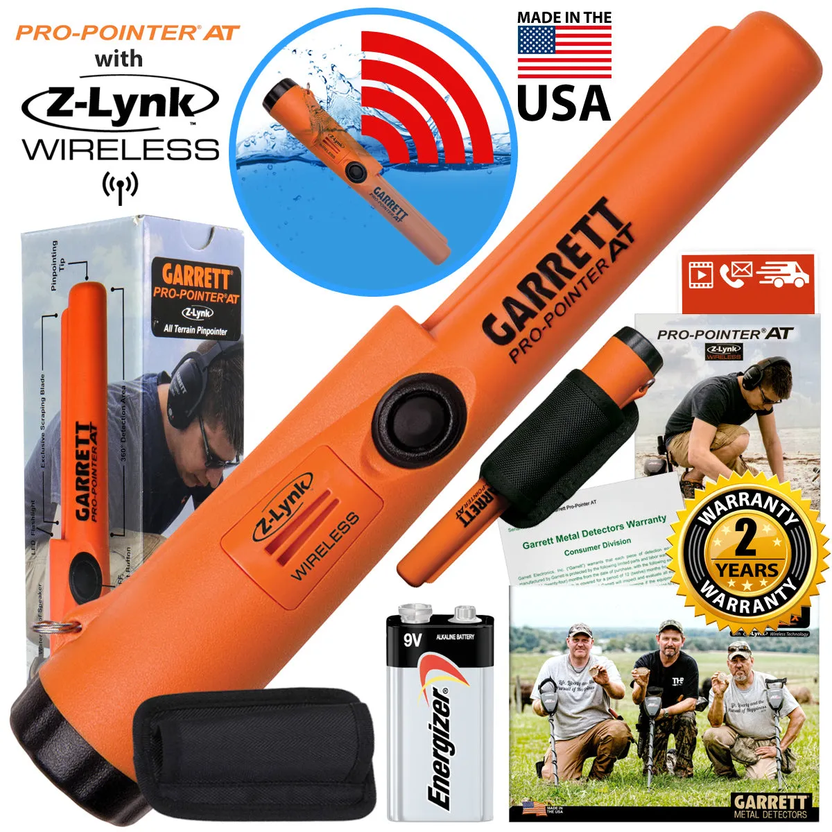 Garrett Sea Hunter Mark II Underwater Metal Detector with Pro Pointer AT Z-Lynk