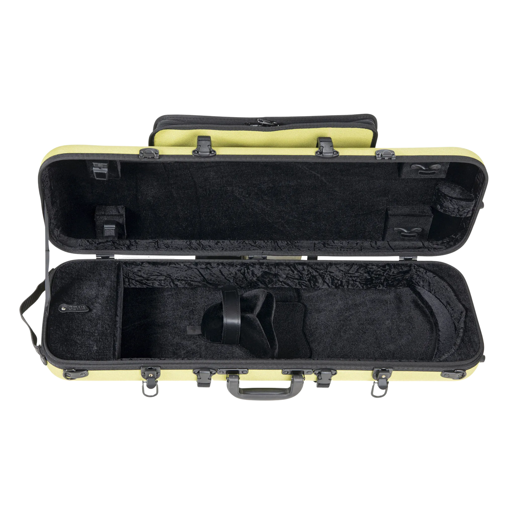 GEWA Bio-A Oblong Violin Case with Sheet Music Pocket 1/2-4/4 Lime
