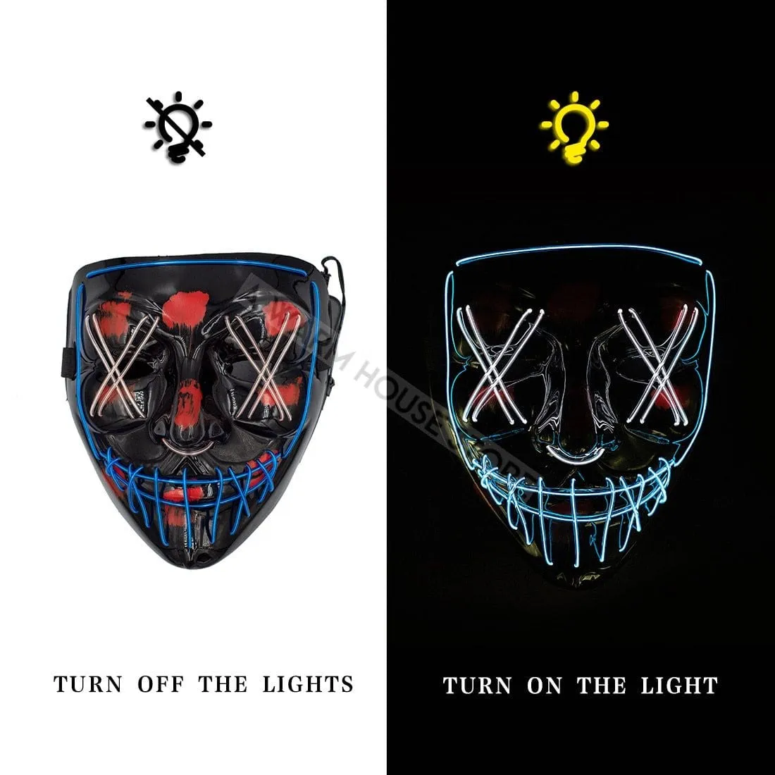 Halloween Purge LED Mask