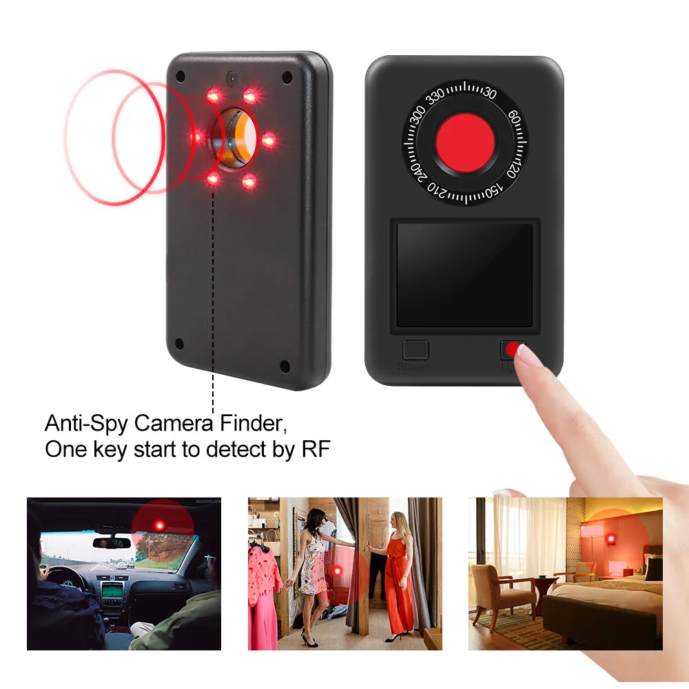 Hidden Pin Hole Camera Lens Detector & Invisible Night Vision Detection IR Finder