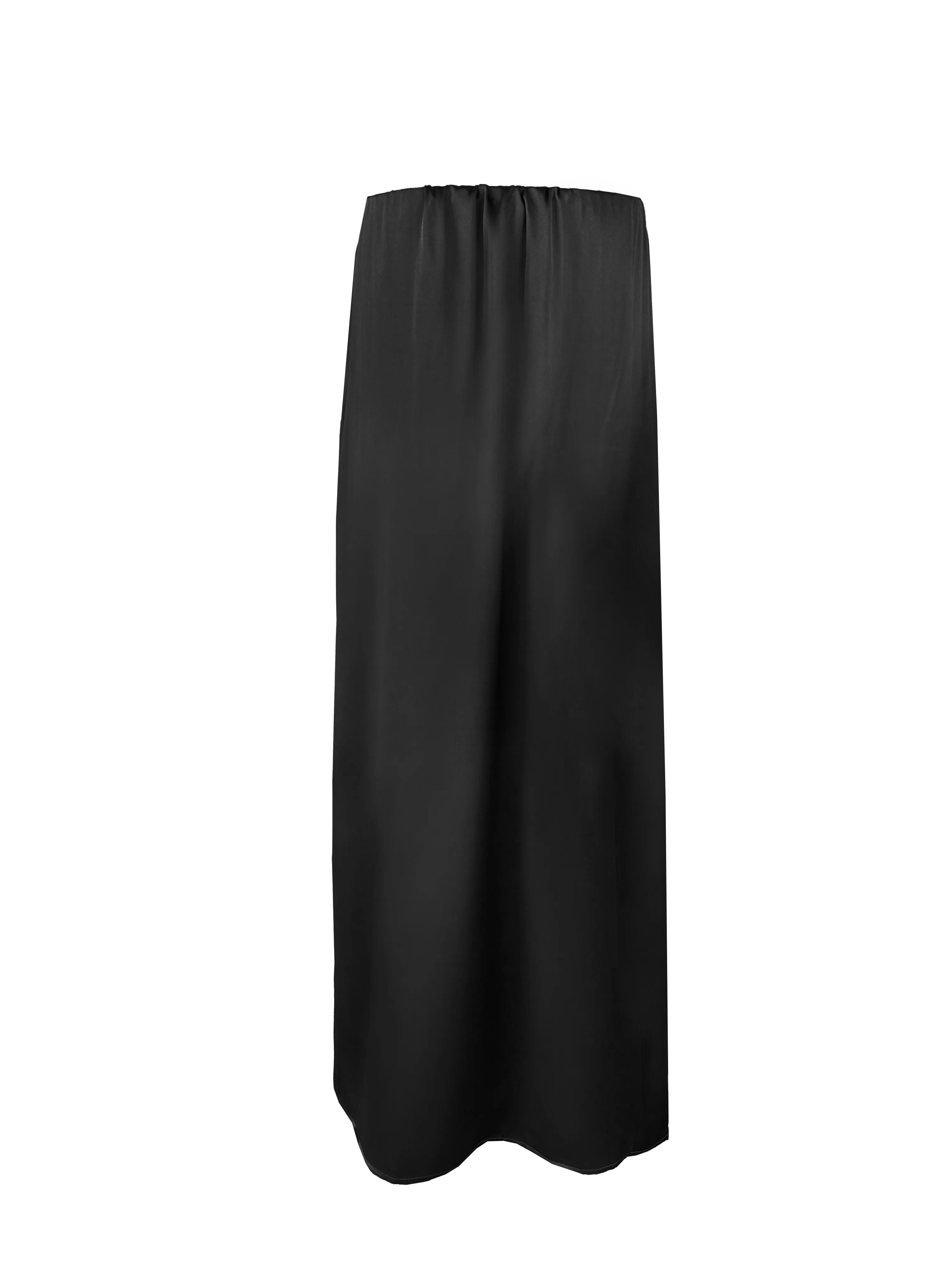 Layla Pleated Long Dress Black