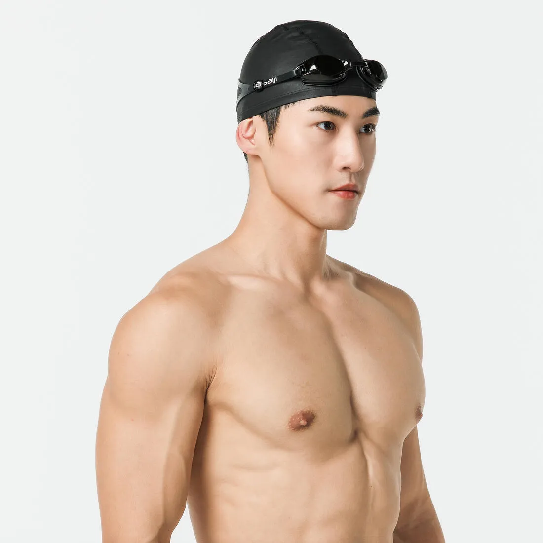 Mesh Fabric Swim Cap, Sizes S and L