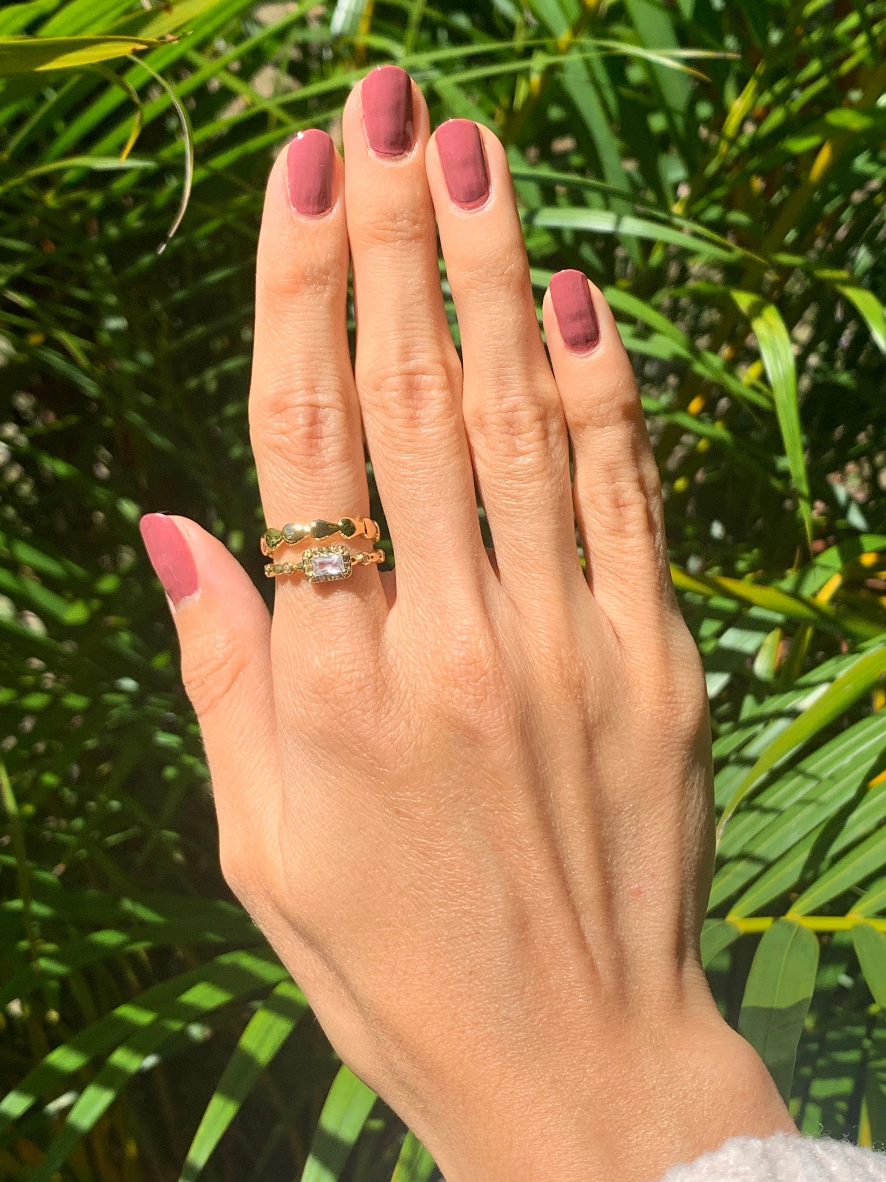 Modern Teardrop Ring
