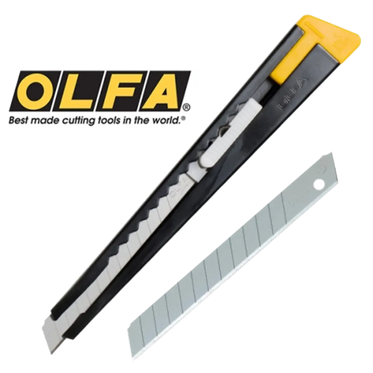 Olfa Utility Knife Model 180 BLK & Replacement Blades