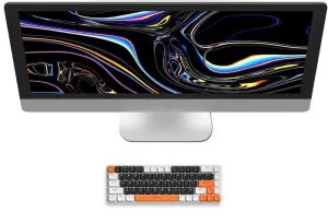 Portable Mechanical Gaming Keyboard LED Backlit Compact 68 Keyscaps