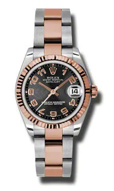Rolex - Datejust 31mm - Steel and Pink Gold - Fluted Bezel