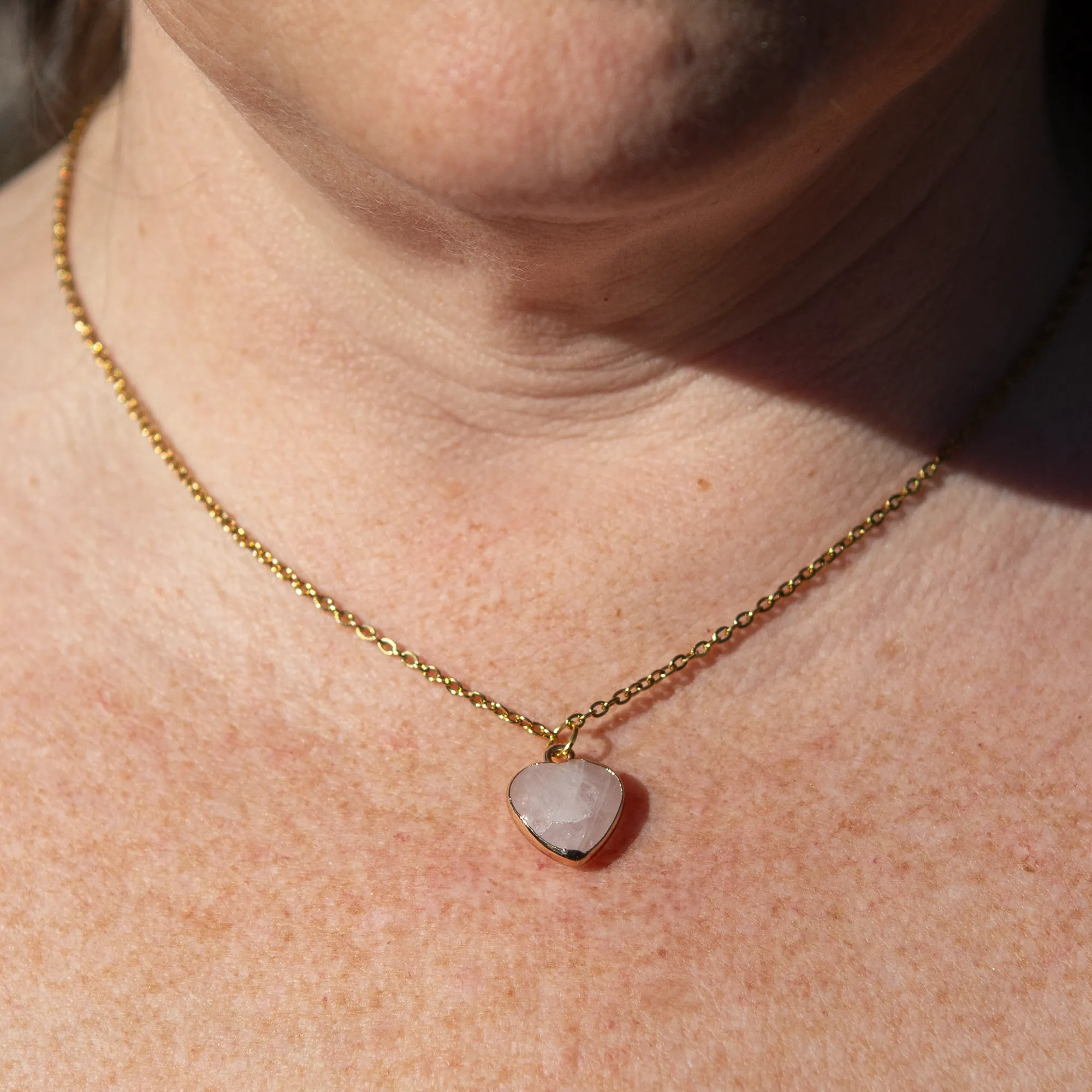 Rose Quartz - Chain Necklace