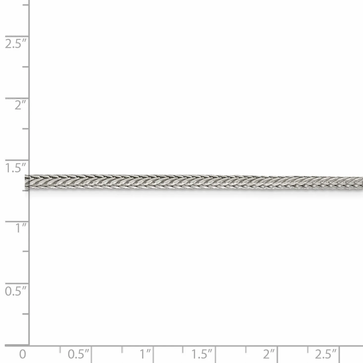 Silver D.C 2.50-mm Solid Round Franco Chain