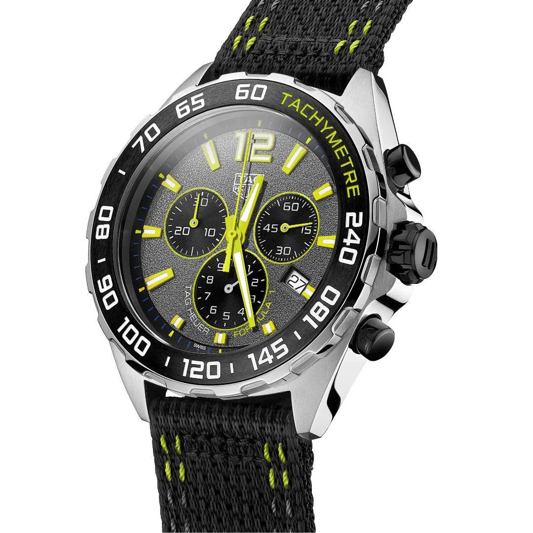 Tag Heuer clock Formula 1 43mm gray chronograph quartz steel caz101ag.fc8304