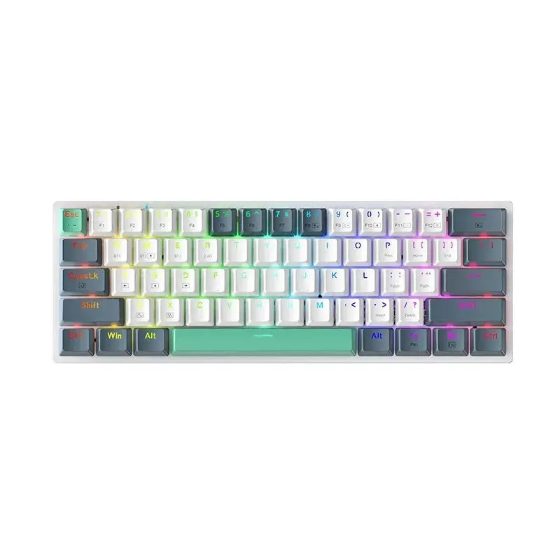 Wireless Mechanical Keyboard 60% Hot-swappable Tri-mode RGB Wireless